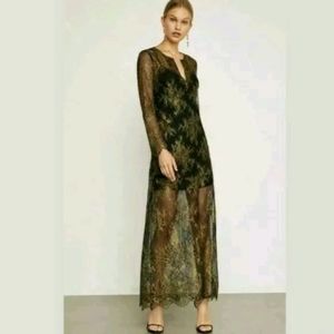 NWT BCBG MAXAZRIA OLIVIA METALLIC FLORAL DRESS SIZE XXS